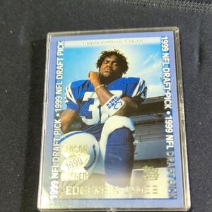 1999 Topps Season Opener NFL Draft Pick Edgerrin James #155 Rookie RC HOF NM